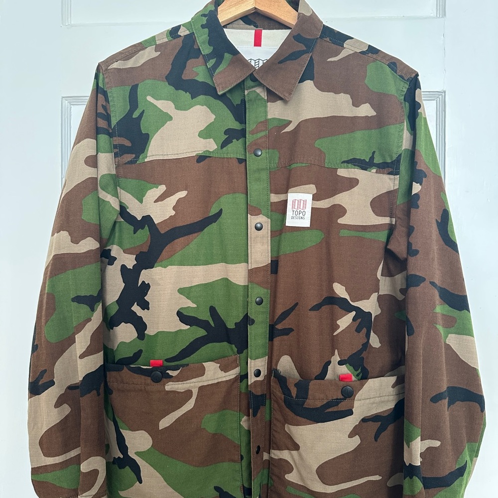 Topo Designs Men's Green and Brown Field Jacket